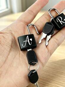 Metal Mini Padlock With 2 Keys, Mini Combination Lock, No Assembly Required, Waterproof, Luggage Lock With Keys, Locker Lock Small Luggage Padlock, Suitcase Lock Metal Key Padlock, Suitable For Luggage, Pencil Case, Backpack, Travel Accessories, School Gym Locker, Sports Locker, Fence, Toolbox, Graduation Season, Back To School, Teacher's Day Gift - Multicolor - View 6