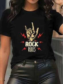 Women T-Shirts - 黑色 - 查看 6