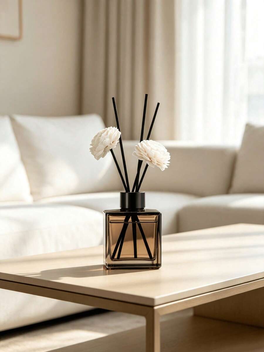Pengharum Ruangan Batang Rotan, Aroma Minyak Esensial Tahan Lama, Penyegar Udara Tanpa Api, Cocok untuk Dekorasi Dalam Ruangan Rumah, Kamar Tidur, Kamar Mandi, Kantor - Penyebar aroma - View 1