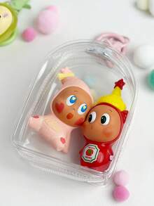 1 Set Cute Star Particle Pocket Baby Bag 10cm Portable Baby Bag Cute Particle Hanging Bag High Transparency Thickened Dust-Proof Storage Portable Baby Bag Data Cable Earphone Storage Bag - View 5