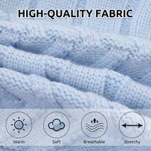 Cat Sweater, Soft And Warm, Suitable For Puppies, Kittens And Small Dogs; Thick Knit Style, Specially Designed For Sphynx Hairless Cats, Teacup Poodles And Extra Small Dogs. - Blue - View 4