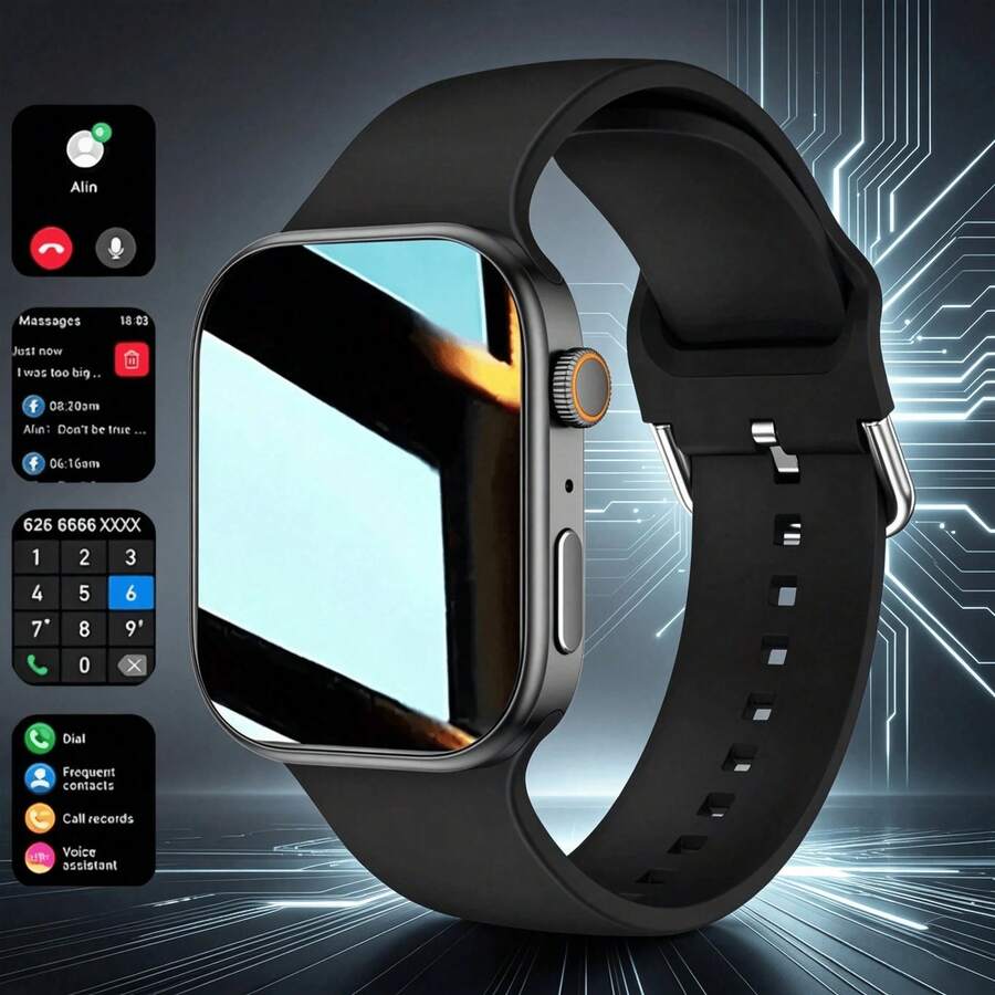 Smart Watch, Calories, Call Reminder, Alarm, Message Reminder, Weather, Photos, Sedentary Reminder Smart Bracelet Compatible With Android IOS - Multicolor - View 1
