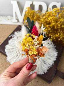 1/4/8/12pcs Artificial Rabbit Tail Grass Small Bouquet, For Home Floral Arrangement Decor, Halloween Table Decoration, Aromatherapy Bouquet, Vase Decoration, Groom & Bride Boutonniere, Bridesmaid Gift, Birthday Gift, Gift Box Accent, Wedding Decoration, Suitable For Valentine's Day, Mother's Day, Thanksgiving, June Festival - Yellow - View 10