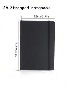 A6 Lined Journal, Thick Paper Small Leather Notebook Suitable For Women And Men, Perfect For Travel, Work, School Writing (Pen May Have Slight Color Difference, Does Not Affect Use) - Multicolor - View 5
