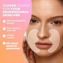 2pcs Silicone Corner Of Mouth And Cheek Beauty Patches, Facial Training Beauty Patches, Soft And Skin-Friendly, Tight Fit, Easy To Use, Suitable For Daily Home Use, Washable And Reusable - Multicolor - View 5