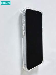 KOOLIFE 2合1透明防震手機殼，附可拆卸吸盤支架免持架，適用於 iPhone 18 Pro Max、17、17 Pro Max、16 Pro、15 Pro Max、13 Pro、15、14、14 Pro、13 - 透明+白色 - 查看 4