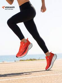 EDIXIM Summer New Professional Running Shoes Unisex Casual Shock-Absorbing Mesh Anti-Slip Lightweight Breathable Wide Soft Sole Athletic Shoes - Red - View 8