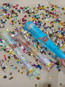 6pcs - 13 Inch Auto-Inflating Confetti Balloon Firework Sticks, Colorful Confetti Balloon Firework Sticks, Holiday Atmosphere Birthday Wedding Decoration Gift Party Supplies - Random Color And Style - Multicolor - View 10