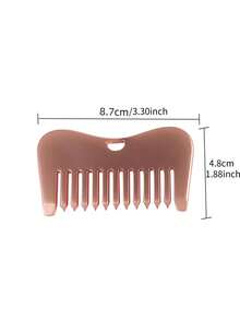 INYUSUN 1pc Metal Scalp Massage Comb, Portable Relaxation Tool, Neck And Face Scrubbing Massage Comb With Wide Teeth Design - Multicolor - View 8