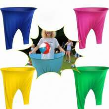 Adult Catching Game Pants, Interactive Backyard Catching Pants, Hand-Eye Coordination Training Outdoor Backyard Game, Fun Family Sports Toy - Multicolor - View 4