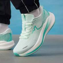 XTEP Tan Cheng 3.0 LITE | Shock-Absorbing Wear-Resistant Lightweight Professional Men's Jogging Shoes - Green/Blue - View 3