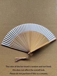 Folding Hand Fan Kung Fu Fan, Bamboo Folding Fan, Suitable For Celebration, Costume Matching, Wedding, Performance, Decoration, Holiday Gift, Home, Office, Party Supplies, Birthday Gift, Graduation Gift, Portable Tool - Multicolor - View 10