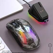 Attack Shark RGB 燈效無線藍牙三模透明電競滑鼠，附螢幕 - 查看 14