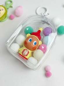 1 Set Cute Star Particle Pocket Baby Bag 10cm Portable Baby Bag Cute Particle Hanging Bag High Transparency Thickened Dust-Proof Storage Portable Baby Bag Data Cable Earphone Storage Bag - View 10