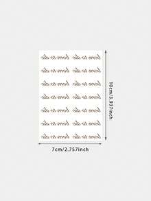 1pc "Born To Die" Cursive Text Wrist Mini Temporary Tattoo Sticker, Waterproof Long-Lasting Minimalist Text Fake Tattoo, Collarbone, Ankle, Palm, Neck Body Art Sticker - Brown - View 5