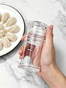 1pc Plastic Transparent Seasoning Bottle, Acrylic Sauce & Vinegar Dispenser For Kitchen, Restaurant, Home Storage - Multicolor - View 3