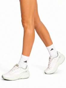 Adidas Giày chạy bộ nữ mới, thoáng khí, nhẹ, giảm sốc và phù hợp cho chạy bộ đường trường, sử dụng hàng ngày. - Trắng/Xanh lá cây - Xem 2
