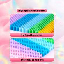 264 Colors Full Set Perler Beads Kit, (Approx. 136,000 PCS) DIY 3D Perler Beads Tool Kit, 11 Boxes Fusion Beads + Full Set Of Tools - Multicolor - View 8
