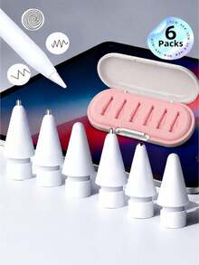 1/2/3/4/5/6/10/20pcs Upgraded Apple Pencil Replacement Tips, Durable Multi-Compatible IPencil Tip Accessories, Suitable For IPad Pro/Apple Pencil Pro/USB-C/1st Gen/2nd Gen - Multicolor - View 24