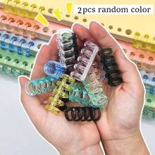 2/10/20/30pcs Loose Leaf Binder Rings, Random Color 5-Hole Plastic Binding Strips, Loose Leaf Binder, Plastic Coil, Detachable Loose Leaf Refill, Easy-Open Page Fastener, Suitable For Organizing Loose Leaf Paper And Office Supplies Loose Leaf Notebook - Book Clasp - View 14