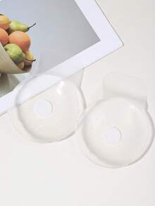 大尺碼矽膠乳貼，特大號 10cm/12.5cm，可重複使用黏性胸墊，防滑耐磨，適合運動與泳裝使用 - 無色 - 查看 7