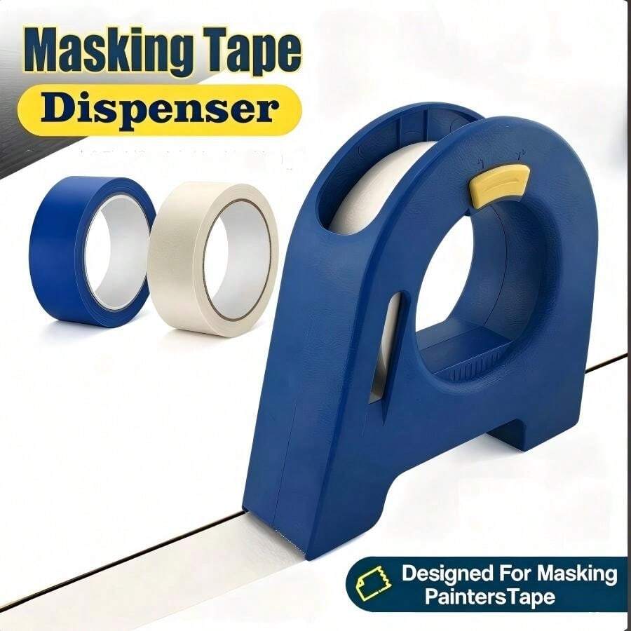 2pcs Handheld Masking Tape Cutter, Fits 35mm Wide Tape, Easily Cut Smooth Straight Lines, Painter's Tape Dispenser, Manual Tape Cutting And Spray Painting Masking Tool, Suitable For Painting, Wall Decoration And DIY Projects