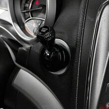Diamond Patterned Retro Joystick Style One Key Start Lever Cover, Metal Scratch Resistant Engine One Key Start Button Protective Cover, Fashionable Car Interior Modification Accessories, Ideal Gift For Car Enthusiasts, Halloween Gift, Christmas Gift - A - View 13