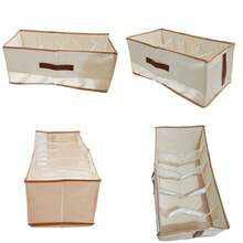 OrdoVault 1 pieza Bolso de mano pequeño/Cartera/Bolso media luna/Bolsa de cosméticos/Bolso bandolera con caja de almacenamiento, diseño de compartimentos, con talla grande sentido de diseño, plegable, ahorrador de espacio, se puede colocar en el armario, almacenamiento y exhibición de compartimentos, artículo de moda - Multicolor - Ver 11