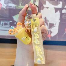 Personalized Creative Ice Cream Shape Keychians For Women Cute Car Bag Keychain Decorate Women Accessories Jewelry - Multicolor - View 6