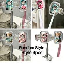 1/2/4pcs Portable Toothbrush Head Covers, Storage Box, Toothbrush Protective Sleeve Holder, Bathroom Essentials, Daily Use And Outdoor Travel, Perfect Gift For Lovers, Friends, Family, Teachers, Travel Enthusiasts, Home And Dorm Essentials - Multicolor - View 18