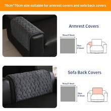 SANMOSPIN 1pc Solid Color Plush Sofa Cover, Quilted Thickened Machine Washable & Hand Washable, Pet-Friendly Non-Slip Protective Sofa Cover, Soft & Comfortable Polyester Material, Suitable For Living Room, Bedroom, Office - Multicolor - View 24