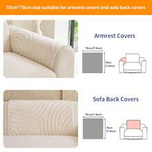 SANMOSPIN 1PC Solid Color Plush Sofa Cushion, All-Season Machine Washable Pet-Friendly Sofa Cover, Suitable For Armchair, 2-Seater, 3-Seater, 4-Seater Sofa, Bedroom, Office, Home Decor - Beige - View 15