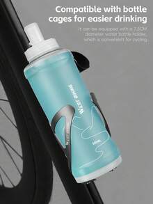 WEST BIKING 500ML Large Capacity Cycling Water Bottle Foldable Storage Odorless Dustproof Bite Suction Type Bicycle Water Cup Durable Leakproof Easy To Clean MTB Road Bike Water Bottle - Multicolor - View 11