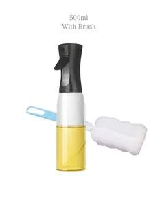 White/Black Plastic Modern Transparent Oil Spray Bottle With Brush, Kitchen Oil Sprayer, Suitable For Camping, BBQ, Salad, Baking, Cooking, Frying, Baking, Party, Kitchen Tools/BBQ Tools - Multiple Styles - View 18