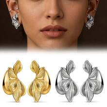 2pcs Asymmetrical Flower Saddle Ear Gauges 316L Stainless Steel Ear Hole Expander Cartilage Stretchers Body Piercing Jewelry Earrings Fashion Unisex - 1781 - View 1