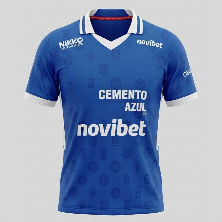 Jersey Futbol Mexico Cruz A CAZ Local y Visita Temporada 2026-2027 - Azul - Ver 1