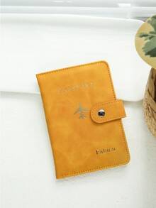 Takeoak Customized Gold Monogram Name Textured Suede Passport Cover With Buckle, Document Card Holder, Travel Gift For Bridesmaid Friends Birthday Mother's Day, For Students, Travel Organizer, Bachelorette Party Favors, Travel Essentials For Women 2026 - one-size - View 25