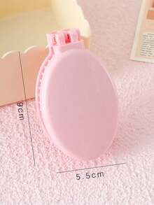 1pc 2-In-1 Foldable Lens Scalp Massage Comb, Mini Lightweight Pocket Hairbrush Tool, Portable Foldable Hairbrush, Suitable For Travel, Outdoor, Sports, Office, School And Daily Care, Practical Beauty Accessory And Graduation Gift - / - View 11