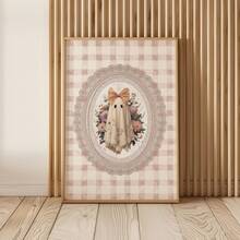 1pc Frameless Funky Ghost Vintage Halloween Rustic Wall Art Dorm Gift - Multi-color - View 4