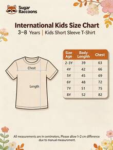 1pc Floral Print Pullover Slim Fit Short Sleeve T-Shirt, Young Boy Student Children's Summer Clothing Top - Apricot - View 7