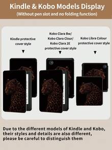 Kingsung 豹紋平板保護殼，相容 iPad 9.7/10.2/10.5/10.9/12.9/Pro 11、第 10 代、Air 8 (M4) 2026 (11 吋)、Air 6 (M4) 2036 (13 吋)，相容 Galaxy Tab S6 Lite 10.4 吋，相容 Kindle Paperwhite 第 12 代 2024、Kindle 第 11 代 2022，柔軟防震，智慧支架/自動喚醒/睡眠 - 彩色 - 查看 11
