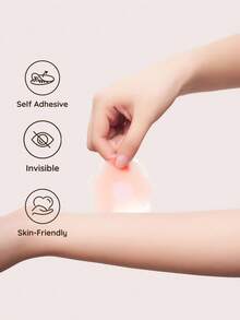 SHEIN 10/20 Pcs Nipple Covers Set Disposable Invisible Self-Adhesive Breast Pasties Petal Round Nipple Stickers Ultra Thin No Show Bra Pad Women Intimates - Multicolor - View 3