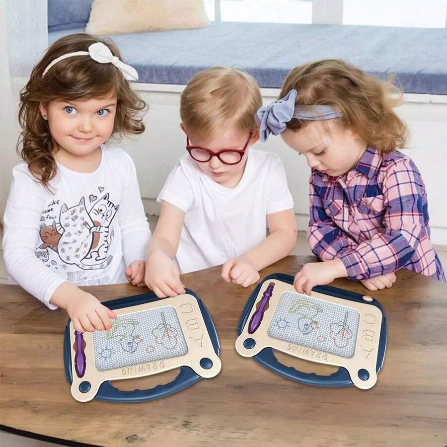 Magnetic Drawing Board For Toddlers, Mini Erasable Doodle Board With Pen, Mess-Free Portable Sketch Pad, Educational Travel Toy For Kids 3+Years Old, Gift For Boys Girls - Multicolor - View 1