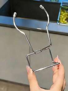 Stainless Steel Wall-Mounted Sink Storage Rack With Steel Bracket - No Drilling Required, With Faucet Hook, Space-Saving, Suitable For Sink, Dish Drying Rack, Kitchen Utensil Hook, Modern Polished, Suitable For Small Bathroom And Sink, Backdrop Stand, Bathroom Organizer, Dish Rack With Drainer, Kitchen Cabinet Storage, Kitchen Essentials, Kitchen Decor, Home Decor - Multicolor - View 5