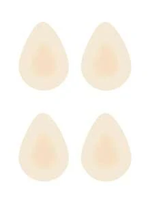 2/4/6pcs Water Drop Shaped Silicone Breast Pads, 3D Lift & Push Up, Suitable For Bras And Swimwear - Apricot - View 10