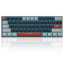 MageGee Star61 Mini Gaming Mechanical Keyboard, 60% Layout 61 Keys, Blue LED Backlight, Wired NKRO Multi-Device Gaming Keyboard, Optional Red/Blue/Brown Switches, Suitable For Laptop PC Gamers - Black - View 4