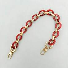 Colorful Acrylic Resin Bag Chain - Replacement Strap, Can Be Used As Decorative Chain, Bag Chain, Strap, Suitable For Commuting, Dating, Casual And Other Various Outfit Scenarios - Gold - View 4