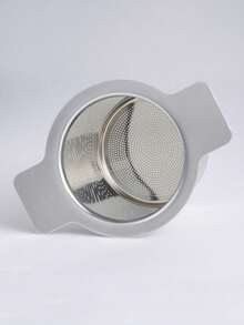 3pcs-Double Handle Stainless Steel Tea Strainer Single Handle Stainless Steel Tea Strainer - Silver - View 9