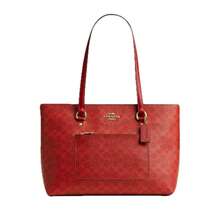Coach Women's Station Tote Bag - 赤紅 - 查看 9