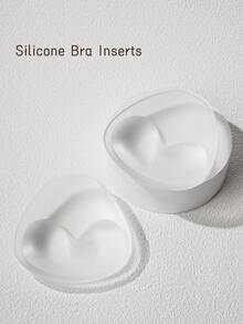 Transparent Triangle Bra Pads, Invisible Seamless Lightweight Comfortable, Reusable, Suitable For Bras, Bikinis, Swimwear - Cute Cup - View 3